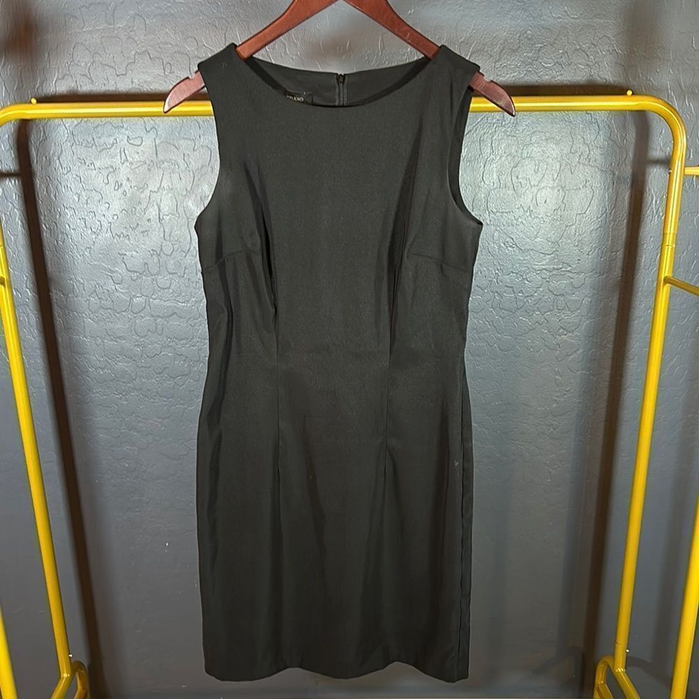 AB‎ Studio Black Sheath Dress Knee-Length Sleeveless for Work